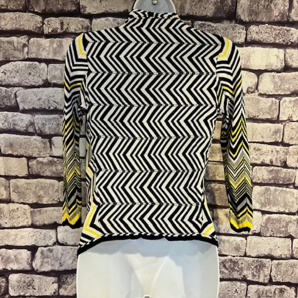 Cache No Close Shawl Front 3/4 Sleeve Sweater Size M - Picture 5 of 8